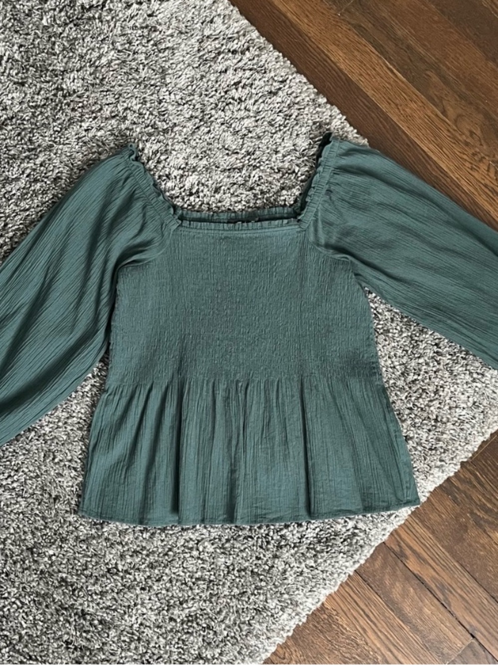 Madewell lucie peplum top